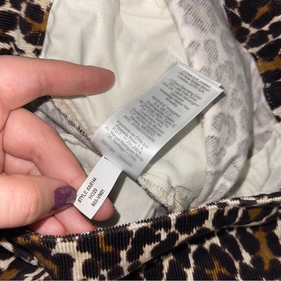 J. Crew Buckle Mini Skirt in Leopard Corduroy - Picture 7 of 7